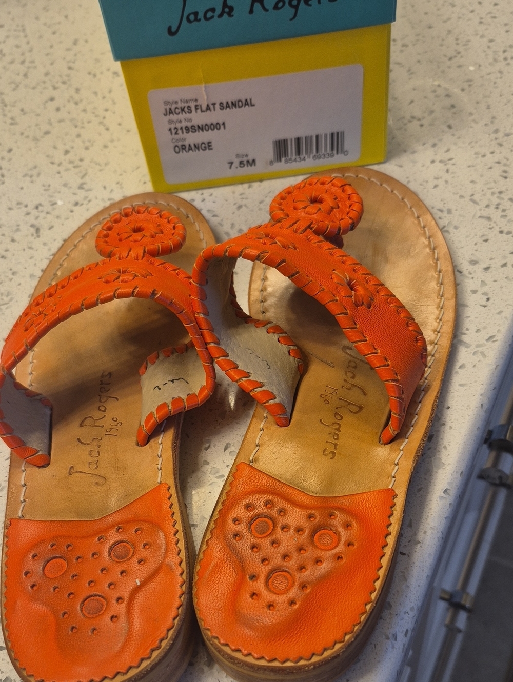 Jack Rogers Women’s Orange Flat Sandals